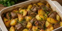 Запеченный картофель с мясом: быстрый рецепт для будней